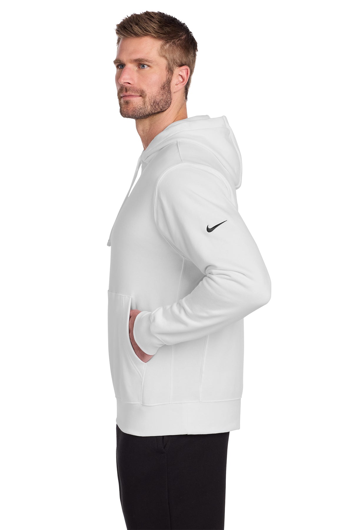 Nike Club Fleece Sleeve Swoosh Pullover Hoodie