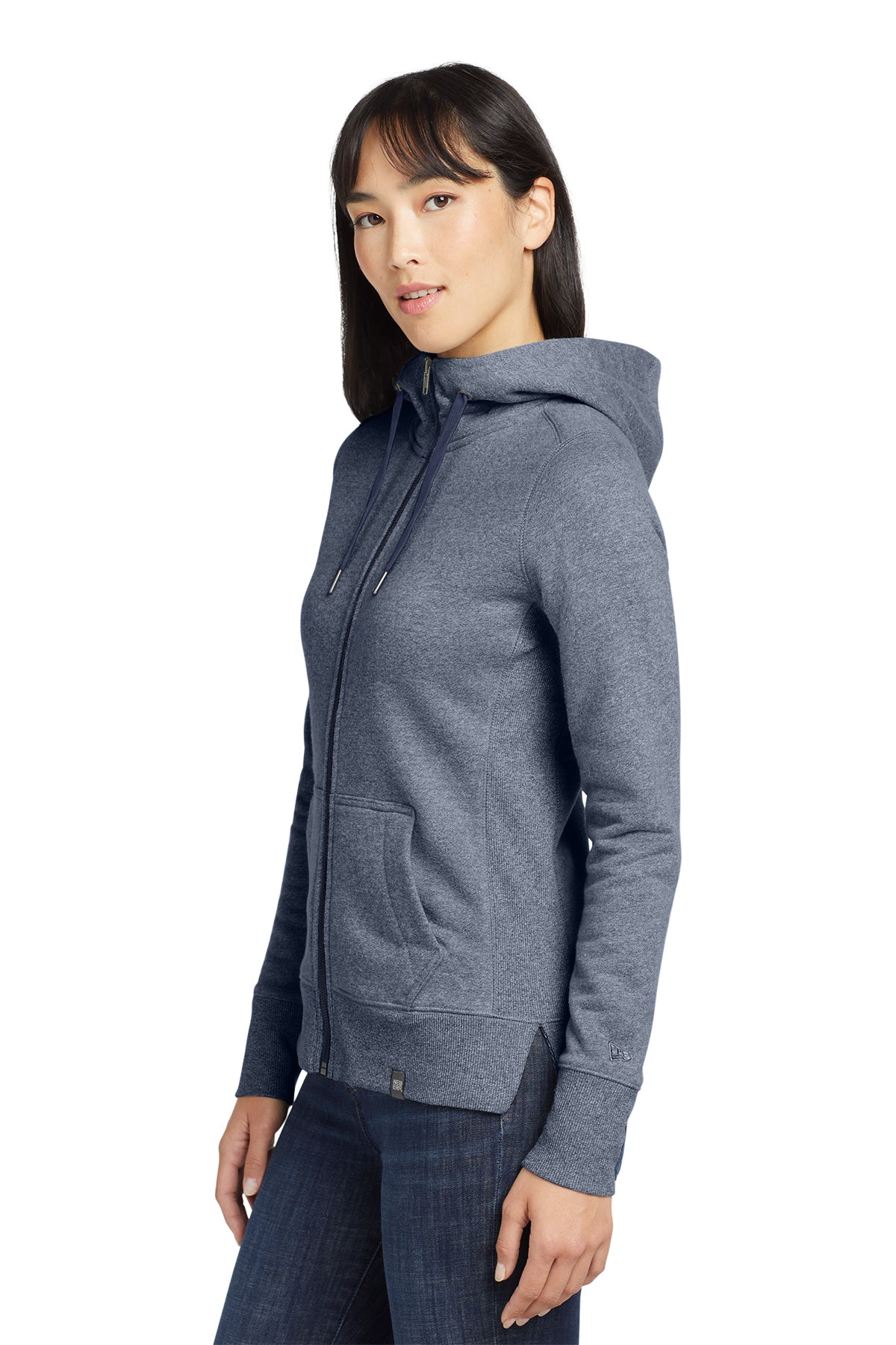 New Era® Women's French Terry Full-Zip Hoodie